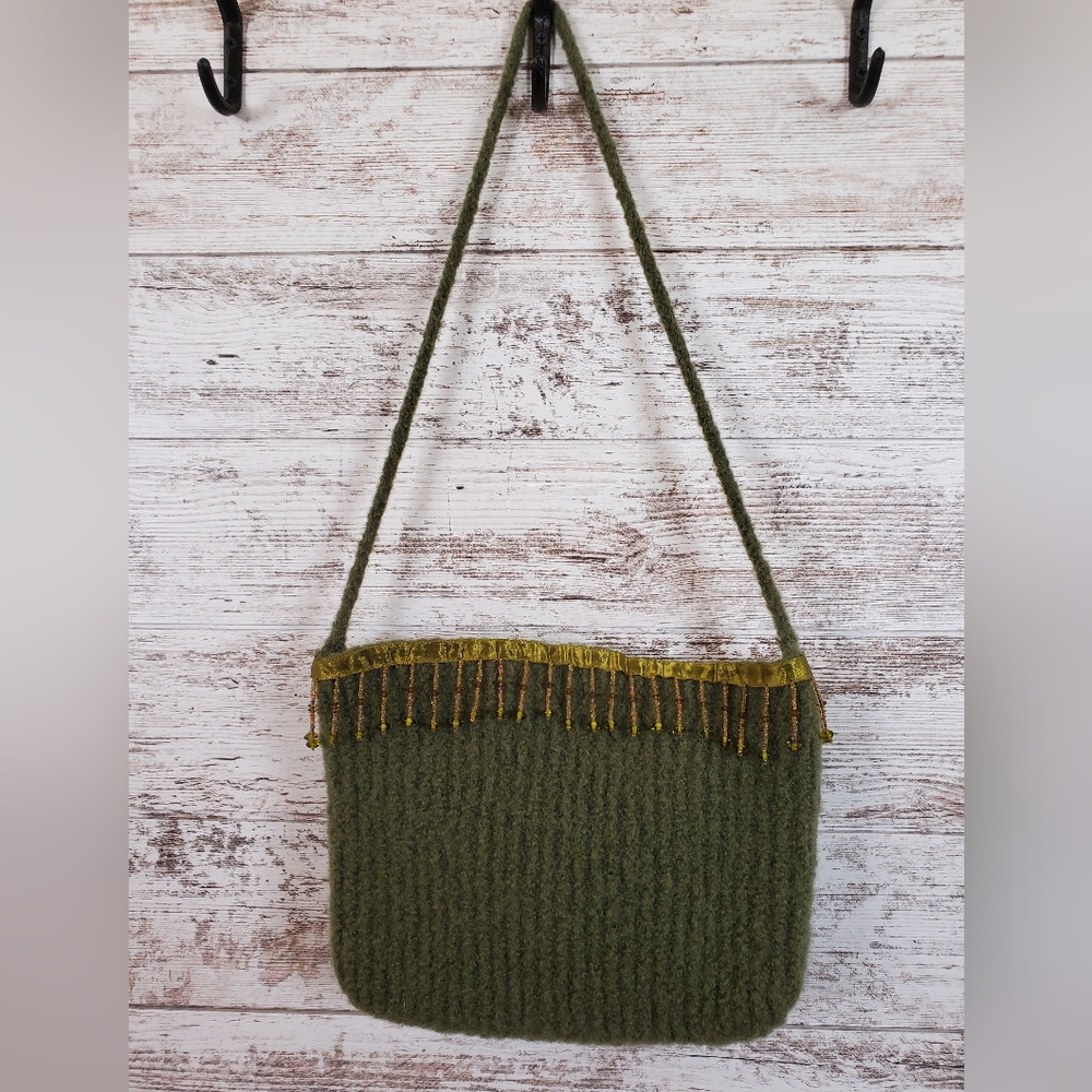 OOAK Wool Felted Crossbody Bag - Picture 5 of 13